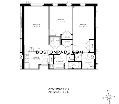 Allston 2 Bed 2 Bath BOSTON Boston - $4,900 No Fee