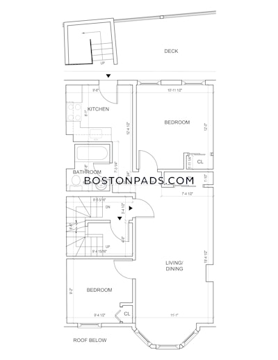 Somerville Charming 2BD/1BA East Somerville Apartment  East Somerville - $3,000