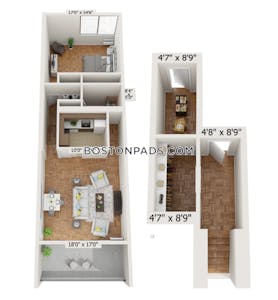 Brighton 1 Bed 1 Bath Boston - $2,550