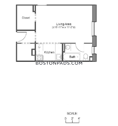 Northeastern/symphony Apartment for rent Studio 1 Bath Boston - $2,650 50% Fee
