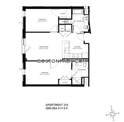 Allston Apartment for rent 2 Bedrooms 2 Baths Boston - $5,050 No Fee