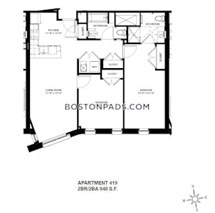Allston Apartment for rent 2 Bedrooms 2 Baths Boston - $5,100 No Fee
