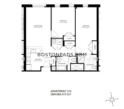 Allston Apartment for rent 2 Bedrooms 2 Baths Boston - $5,050 No Fee